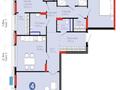 4-бөлмелі пәтер · 136.3 м² · 4/9 қабат, Сагадат Нурмагамбетов 15, бағасы: 97 млн ₸ в Астане, Сарайшык р-н