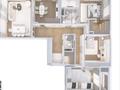 4-бөлмелі пәтер · 136.3 м² · 4/9 қабат, Сагадат Нурмагамбетов 15, бағасы: 97 млн ₸ в Астане, Сарайшык р-н — фото 2