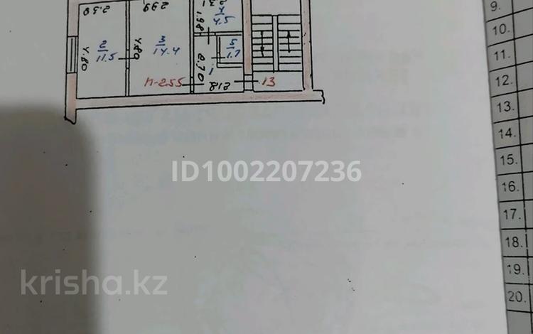 2-комнатная квартира · 35.7 м² · 2/2 этаж, Не указано — Облвоенкомат за 14 млн ₸ в Талдыкоргане — фото 2