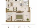 2-бөлмелі пәтер · 47.2 м², Достык 8/5 — РАССРОЧКА - ИПОТЕКА, бағасы: 35 млн ₸ в Астане, Есильский р-н — фото 2