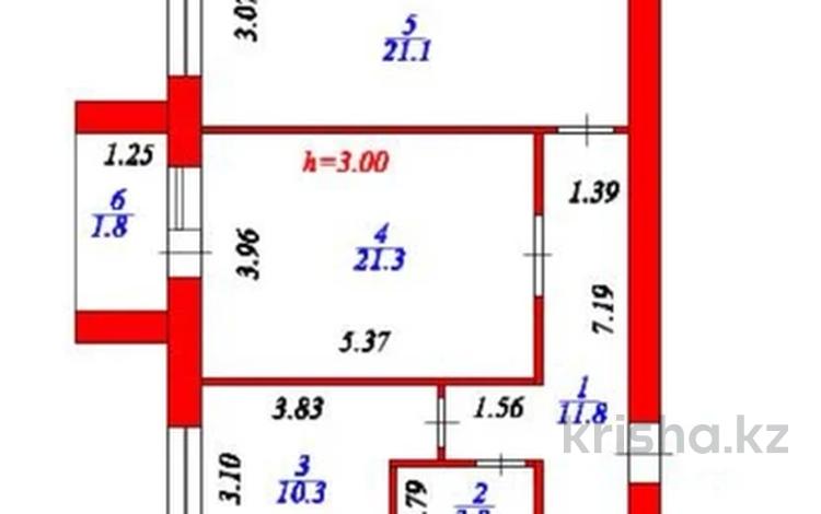 2-комнатная квартира · 70.1 м² · 4/10 этаж, А.Бокейхан 7 — Орынбор, Триумфальная арка за 43 млн ₸ в Астане, Есильский р-н — фото 2