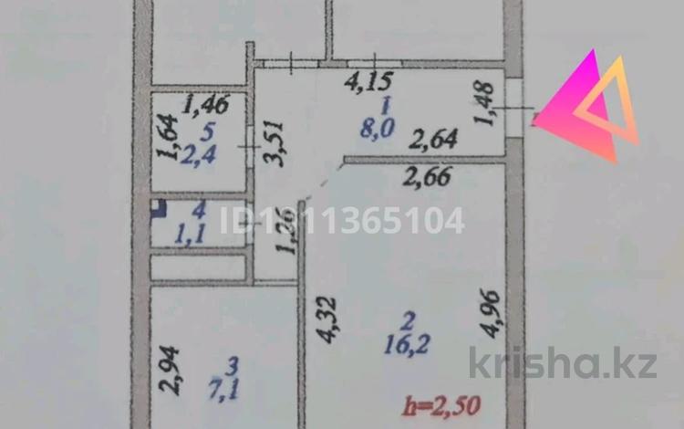 3-комнатная квартира · 61 м² · 2/5 этаж, Проспек Аблайхана 29/1 за 30 млн ₸ в Астане, Алматы р-н — фото 2