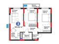 3-комнатная квартира · 63.52 м², ул. Букетова, в сторону мкрн. Кунгей и объездной трассы за ~ 29.2 млн ₸ в Караганде — фото 3