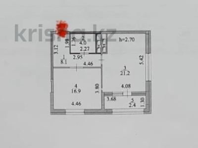 2-бөлмелі пәтер · 52.6 м² · 12/22 қабат, Туркестан 4Б, бағасы: 35.5 млн ₸ в Астане, Есильский р-н