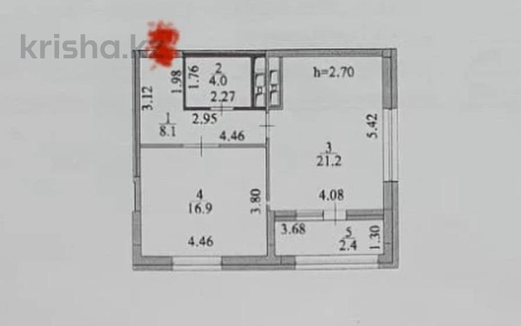 2-бөлмелі пәтер · 52.6 м² · 12/22 қабат, Туркестан 4Б, бағасы: 35.5 млн ₸ в Астане, Есильский р-н — фото 2