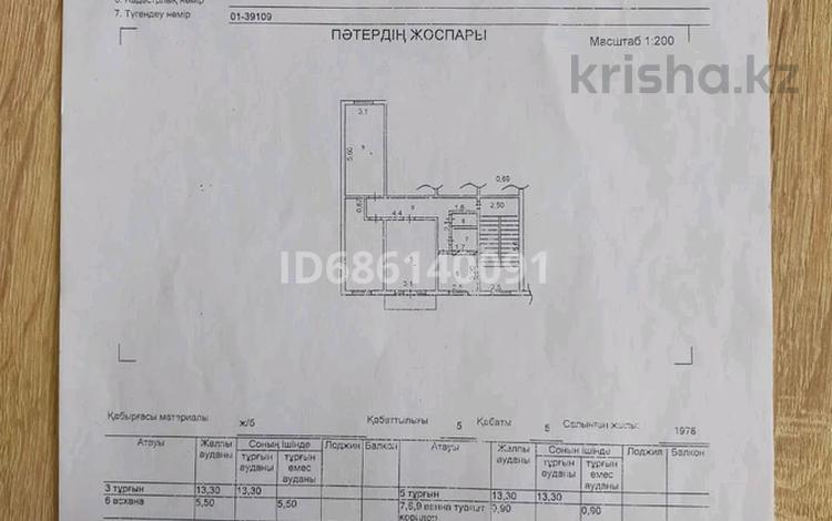 1-комнатная квартира, 13.3 м², 5/5 этаж, мкр Катын копр, Курманбекова 32 секция 8 — Спорт мектебинин жаны за 3.7 млн 〒 в Шымкенте, Абайский р-н — фото 2