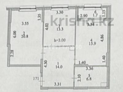2-бөлмелі пәтер · 72.5 м² · 3/18 қабат, Е-36 5 — Сыганак, бағасы: 39.5 млн ₸ в Астане, Нура р-н
