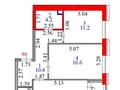2-бөлмелі пәтер · 64.2 м² · 2/9 қабат, Култегин 4, бағасы: ~ 34.1 млн ₸ в Астане, Нура р-н — фото 9