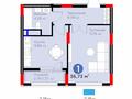 1-бөлмелі пәтер · 36.73 м² · 3/9 қабат, ​Аль-Фараби проспект РЯДОМ СТАНЦИЯ ЛРТ — ВИД НА НОВУЮ МЕГУ, бағасы: 28 млн ₸ в Астане, Есильский р-н — фото 2