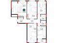 3-комнатная квартира · 127.66 м², пр. Улы Дала за ~ 70.9 млн ₸ в Астане, Нура р-н — фото 3