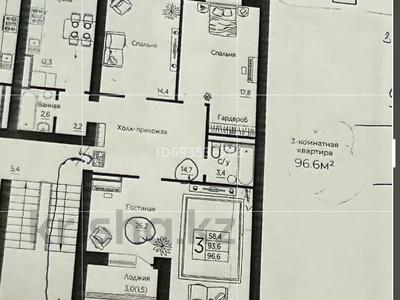 3-комнатная квартира, 98 м², 3/5 этаж, ЖМ Лесная поляна 47 за 11.5 млн 〒 в Косшы