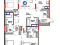 4-бөлмелі пәтер · 155.02 м² · 6/20 қабат, Е 900 5, 5/1, 5/2, 5/3, бағасы: ~ 184.3 млн ₸ в Астане, Нура р-н — фото 3