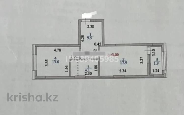 1-комнатная квартира, 47 м², 13/16 этаж, Омарова 2/1 — И. Омарова за 23.4 млн 〒 в Астане, Есильский р-н — фото 2