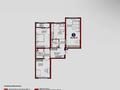 3-бөлмелі пәтер · 85.46 м² · 11/17 қабат, Улы Дала 14 — Айтматова, бағасы: 44.5 млн ₸ в Астане, Нура р-н — фото 2