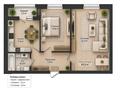 2-бөлмелі пәтер · 62.2 м² · 7/12 қабат, Пересечение улиц Туран и Улы дала), бағасы: 35 млн ₸ в Астане, Нура р-н — фото 3
