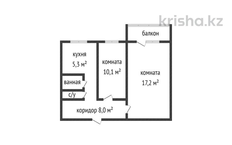 2-комнатная квартира, 44.5 м², 3/5 этаж, джамбула 91 за 14.9 млн 〒 в Костанае — фото 2