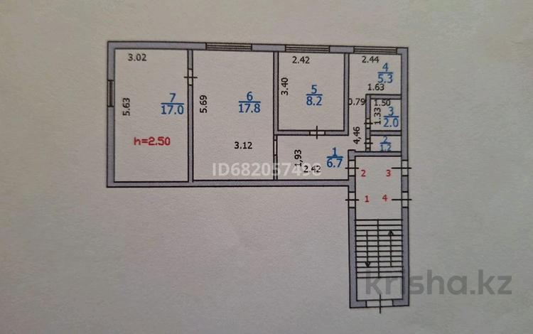 3-комнатная квартира, 60 м², 1/5 этаж, Алимжанова 3 — Желтоксан за 17 млн 〒 в Балхаше — фото 20