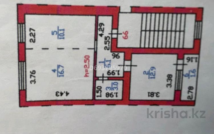 2-комнатная квартира, 50.4 м², 2/5 этаж, Абая 17/3 за 7.5 млн 〒 в Приозёрске — фото 2