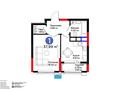 1-бөлмелі пәтер · 38 м² · 2/9 қабат, Турар Рыскулов 18/1, бағасы: 30 млн ₸ в Астане, Есильский р-н