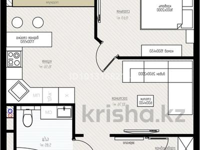 1-бөлмелі пәтер · 43.6 м² · 4/9 қабат, Шамши Калдаяков 14 — Тауелсиздик, бағасы: 29.9 млн ₸ в Астане, Сарайшык р-н