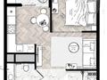 1-бөлмелі пәтер · 43.6 м² · 4/9 қабат, Шамши Калдаяков 14 — Тауелсиздик, бағасы: 29.9 млн ₸ в Астане, Сарайшык р-н — фото 3