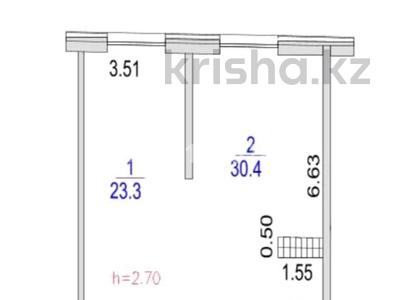 2-бөлмелі пәтер · 53.7 м² · 7/8 қабат, Бурундайская 91/3, бағасы: 26 млн ₸ в Алматы, Турксибский р-н