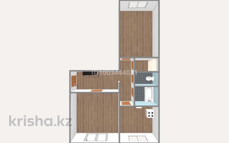 2-комнатная квартира · 49.1 м² · 3/3 этаж, Старый город, Шернияза — АрГУ им К.Жубанова, корпус 5 за 11 млн 〒 в Актобе — фото 7