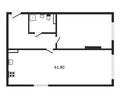 2-бөлмелі пәтер, 61.8 м², Бухтарминская 4/2 — Кульджинский тракт, бағасы: ~ 22 млн 〒 в  — фото 5