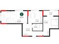 2-бөлмелі пәтер · 63.31 м², пр. Улы Дала, бағасы: 33.5 млн ₸ в Астане, Нура р-н — фото 3