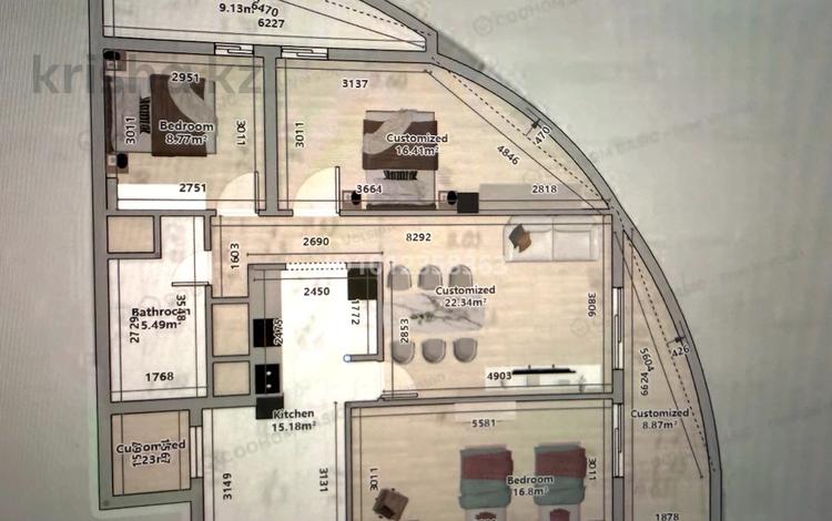 4-комнатная квартира · 84.5 м² · 24/25 этаж, ул. Сарайшык 5А за 50 млн ₸ в Астане, Есильский р-н — фото 19