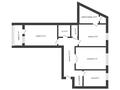 3-бөлмелі пәтер, 74 м², 2/9 қабат, центральный 59, бағасы: ~ 23 млн 〒 в Кокшетау — фото 6