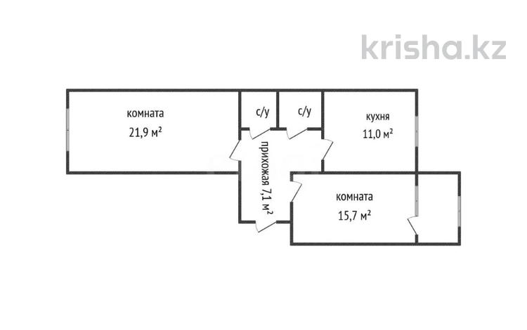 2-бөлмелі пәтер · 62.5 м² · 1/5 қабат, Промышленная 50, бағасы: 26.5 млн ₸ в Костанае — фото 2