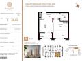 1-бөлмелі пәтер · 38.6 м² · 8/12 қабат, Байтурсынова — А426, бағасы: 24.5 млн ₸ в Астане, Сарайшык р-н