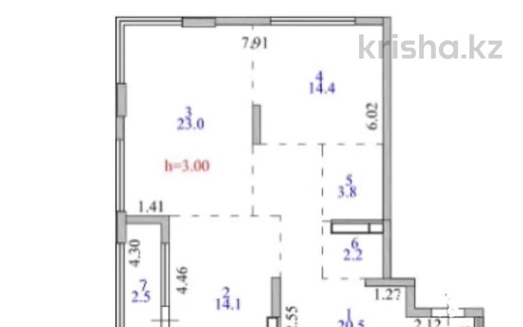 2-комнатная квартира · 80.5 м² · 6/12 этаж, Мангилик Ел Е496 за 60.5 млн ₸ в Астане, Есильский р-н — фото 2