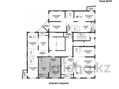 1-бөлмелі пәтер · 41.6 м² · 8/16 қабат, Сатпаева 90/58, бағасы: 40 млн ₸ в Алматы, Бостандыкский р-н
