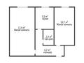 2-комнатная квартира, 42.2 м², 1/5 этаж, Кабанбай батыра за 14 млн 〒 в Шымкенте, Аль-Фарабийский р-н — фото 12