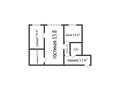 2-бөлмелі пәтер · 43.6 м² · 1/4 қабат, А.П. Чехова 171, бағасы: 12.5 млн ₸ в Костанае — фото 15