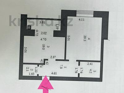 1-бөлмелі пәтер · 54 м² · 1/5 қабат, мкр. Алтын орда 19г, бағасы: 20 млн ₸ в Актобе