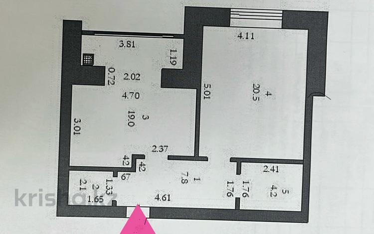 1-комнатная квартира · 54 м² · 1/5 этаж, мкр. Алтын орда 19г за 20 млн ₸ в Актобе — фото 2