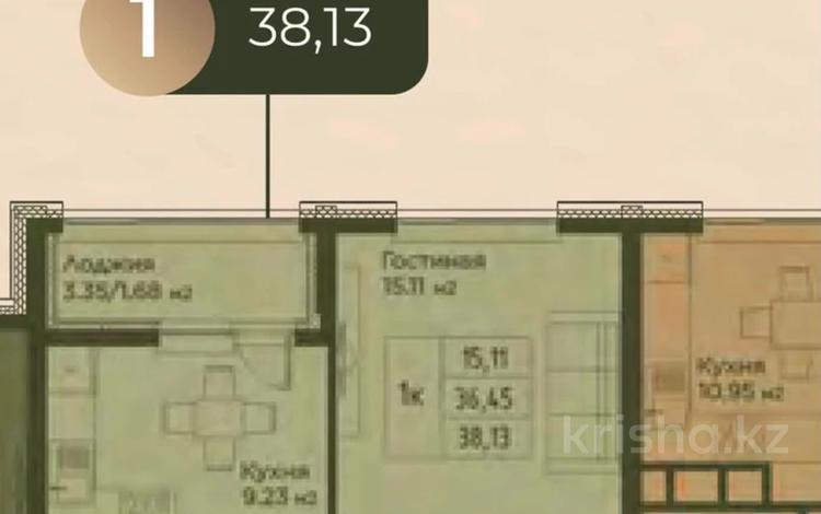 1-комнатная квартира · 38 м² · 9/14 этаж, Е 908 22 — ELINGTON MALL, SMALL за 17.8 млн ₸ в Астане, Нура р-н — фото 2
