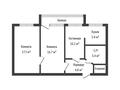 3-комнатная квартира · 61.8 м² · 5/5 этаж, 9 микрорайон за 26 млн ₸ в Костанае — фото 13