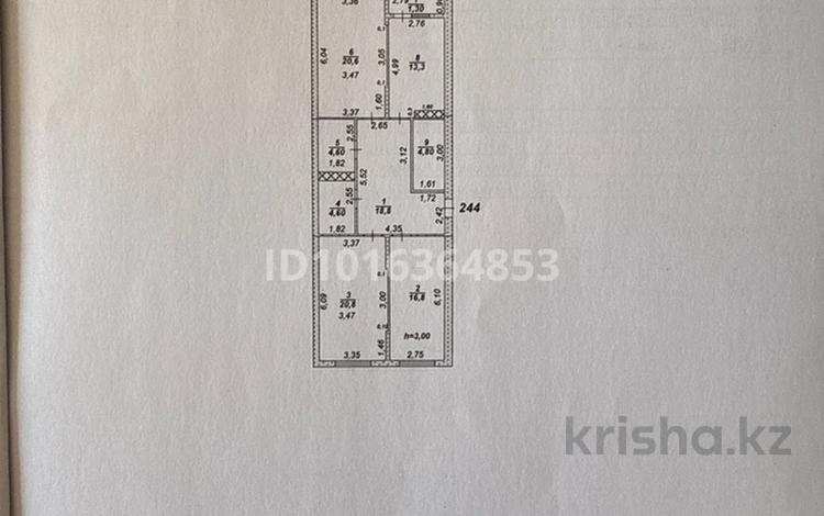3-бөлмелі пәтер · 105.6 м² · 13/13 қабат, 189 квартал уч 188/1, бағасы: 43 млн ₸ в Шымкенте, Абайский р-н — фото 2