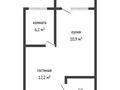 1-бөлмелі пәтер · 33.8 м² · 5/6 қабат, Юбилейный, бағасы: 16.5 млн ₸ в Костанае — фото 7