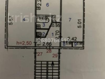 2-комнатная квартира · 47 м², Раскова 3 — Раскова Пушкина Юникс за 14 млн 〒 в Жезказгане