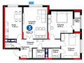 3-бөлмелі пәтер, 101.7 м², Аль-Фараби 35, бағасы: ~ 54.6 млн 〒 в Астане, Есильский р-н — фото 2