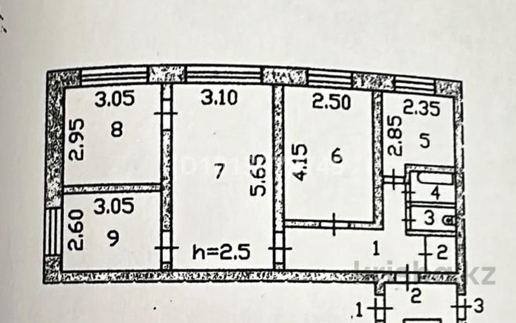 4-комнатная квартира · 69 м² · 1/5 этаж, 2 ықшамауданы 5 за 12 млн ₸ в Абай — фото 2