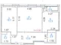 2-бөлмелі пәтер, 74.4 м², 3/8 қабат, Мангилик ел 36, бағасы: 39.5 млн 〒 в Астане, Есильский р-н