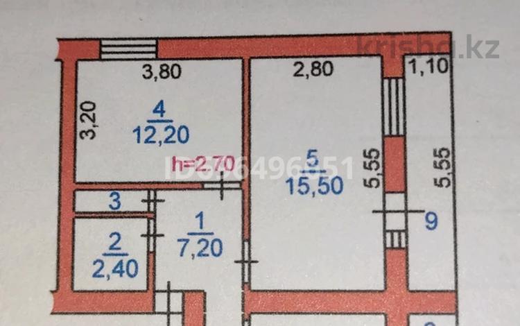 2-комнатная квартира · 50 м² · 3/4 этаж, Театральная 1 за 12 млн 〒 в Таразе — фото 2