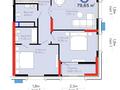 3-бөлмелі пәтер · 79.65 м² · 10/20 қабат, Турар Рыскулова 1/1, бағасы: 70 млн ₸ в Астане, Есильский р-н