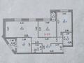 3-комнатная квартира · 81.2 м² · 1/22 этаж, Александр Бараев 18 за 47 млн ₸ в Астане, р-н Байконур — фото 19